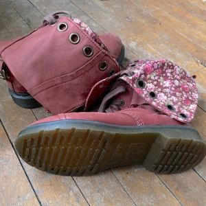 12-hole floral Doctor Martens boots